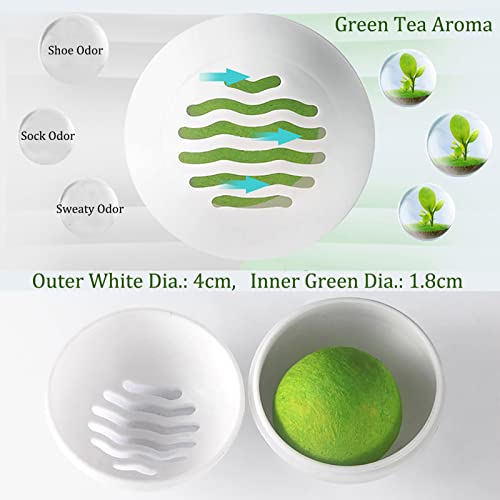 Deodorizer Balls, 8Pcs Shoe Deodorant Balls | Shoe Deodorizer, Odor Eliminator, Refreshing Car Air Freshener Ball, For Gym Bags Closet Locker Luggage Cabinet