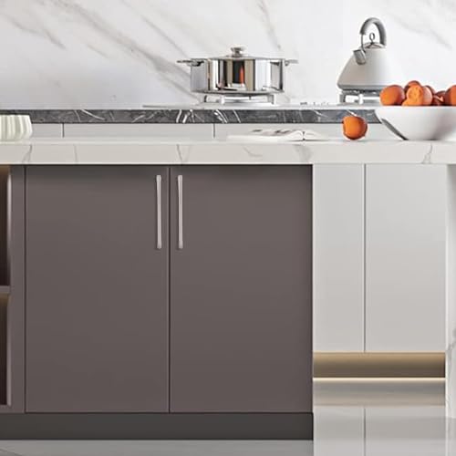 10 Pack 12-3/5 inch Brushed Satin Nickel Kitchen Cabinet Handles Cabinet Pulls Sliver Drawer Pulls Kitchen Cabinet Hardware Handles Dresser Handles - color: Brushed Satin Nickel, size: 12-3/5" Hole Center（320mm）