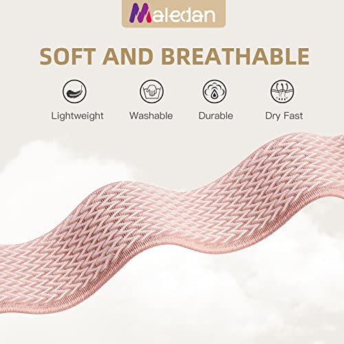 Maledan 10 Pack Stretchy Nylon Bands Compatible with Apple Watch Band Women Men 38mm 40mm 41mm 42mm 44mm 45mm 46mm 49mm, Solace Elastic Braided Strap for iWatch Series 11 10 9 8 7 6 5 4 3 2 1 SE Ultra - color: Wave-Light Gray/Black/Starlight/Rose Pink/Smo