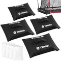 4PCS Sports Net Sandbags, All Sport Sandbags, Weighted Anchors | for Baseball Nets, Soccer Goals, Golf Nets, Football Nets, Hockey Nets and More, Black