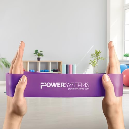 Power Systems Versa Loops Commercial Grade Resistance Bands 10 Pack Color Coded Exercise Loop Bands for Strength Training Physical Therapy Home Gym - style: Extra Heavy