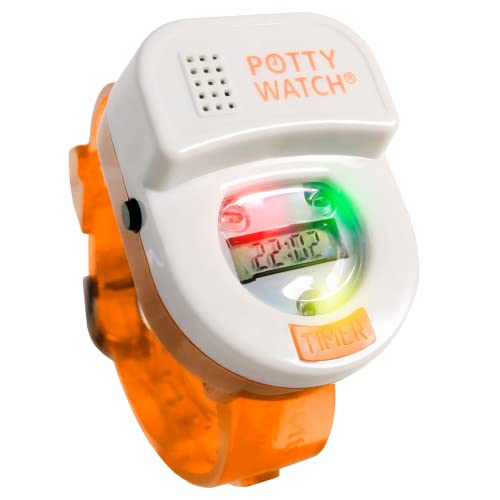 Potty Watch for Kids Potty Training - Potty Training Watch with 3 Fun Flashing Lights and Music - Water-Resistant Watch - Potty Watch Remind Kids Every 30, 60 or 90 Minutes - Orange - color: Orange, size: Watch