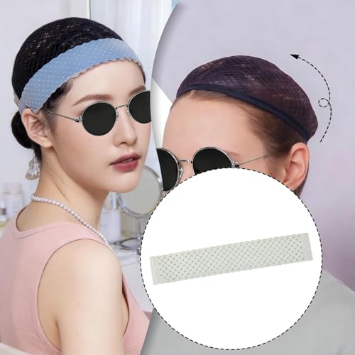 Grip Band Silicone Headband Breathable Nonslip Sports Gripper Holder Elastic Washable Sweatproof Comfortable Suitable for Home Decoration Gift, White