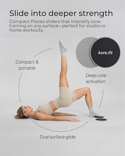Pilates Kit for Women – Home Pilates Equipment Set with Ring, Ball & Resistance Bands | Pilates Starter Kit with Accessories in Gift Box - color: Gray, style: Core Kit - 10PC