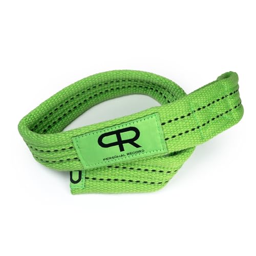 PR Lifting Straps for Weightlifting – Heavy Duty Deadlift Straps with Extra Thick Material for Grip & Wrist Support – Gym Wrist Straps for Powerlifting, Bodybuilding, Strength Training Personal Record - color: Neon