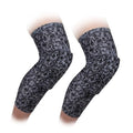 PISIQI Knee Pads Compression Pads Long Leg Sleeve Collision Avoidance Brace Protection Knee Sleeve for Basketball Football Volleyball Cycling (1 Pair) - color: Ni Cai Black, size: Small