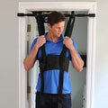 Sit and Decompress Back Stretcher with Pull Up Bar 3 Minutes A Day Lumbar Traction Spinal Decompression - (XLarge Harness) - size: X-Large
