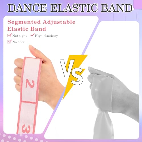 Stretch Strap for Kids Elastic Gymnastic Stretching Ballet Dance Band with 8 Loops Adjustable Exercise Training Resistance Strap for Children Stuff Pilates Latin Yoga Equipment - color: Purple and Pink