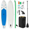 KOTEK 10FT/11FT Inflatable Paddle Board, SUP Paddleboard with Hand Pump, Safety Leash, Repair Kit, Carry Bag, Non-Slip EVA Deck, Stand Up Paddle Board for Youth & Adults - size: 11 FT, style: Sky Blue