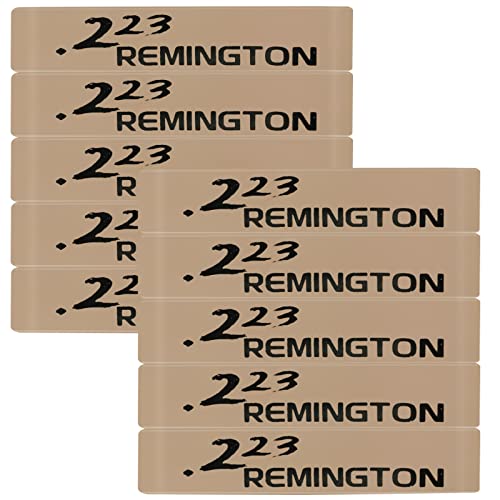 Aolamegs 5/10 Pack Magazine Bands - 5.56 Nato, 300 Blackout, 300 Subsonic, .223 Remington, .308 Winchester, 7.62x39 Magazine Marking Band, Durable Silicone Ammo Caliber Bands for Magazine Identification (2 Colors) - color: 223rem-khakiblack(10pcs)