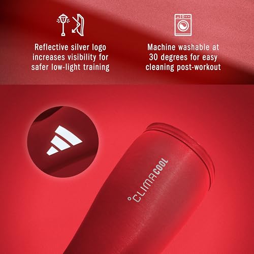 adidas Climacool Compression Arm Sleeves - color: True Red, size: Adult Large/Extra-Large