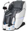 4D Massage Chair Full Body, Unique 2026 Space Walk & Ankle Stretch, Zero Gravity SL-Track Shiatsu Massage Chair Recliner with Electric Calfrest Extension & Foot Rollers, AI Voice, S002 White - color: White
