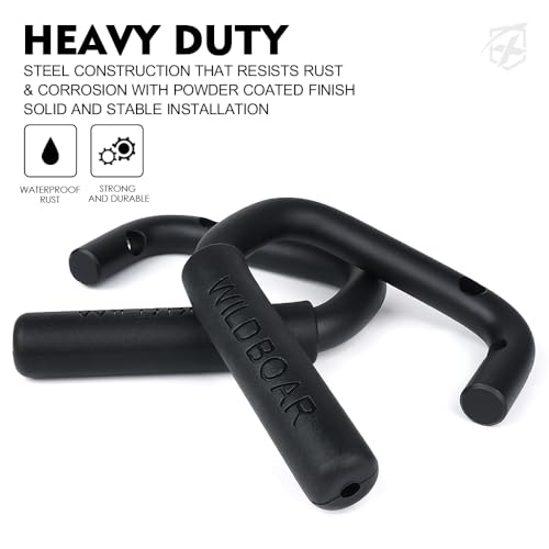 4PCS Aluminum Grab Handles Kit Compatible with 2007-2018 Jeep JK JKU, Black | Heavy-Duty Roll Bar, Rust-Resistant, Non-Slip, Easy to Install - color: Black