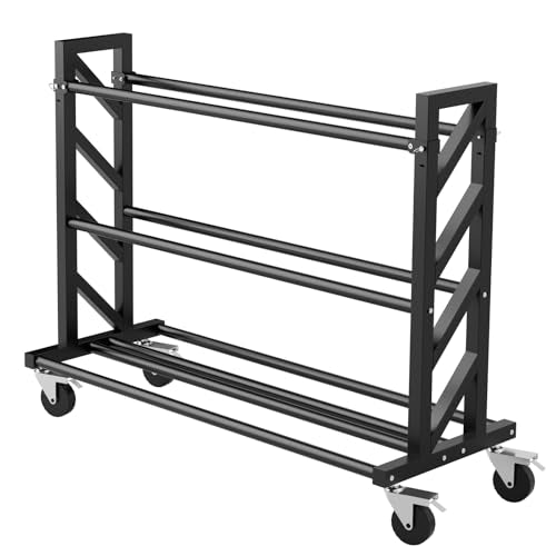 Basketball Racks for Balls, Heavy Duty Ball Cart with Wheels, Basketball Storage 3-Tier 20-Ball Heavy Duty Ball Cart for Gym Garage,Drop Pin for Shooters Preference