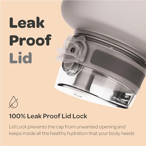 Hydracy 2L Large Water Bottle, 100% BPA Free Tritan Plastic, Leakproof, Zero Condensation, Motivational Timeline, Safe, Non-Toxic, Durable, Smart Design | BPA-Free Tritan, Leakproof Flip-Top Lid,No-Sweat Sleeve,Carry Strap,Daily Intake Tracking for Gym,Sp