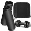 Yardwe 3pcs Detachable Anti-Slip Pull-up Handle Grip Sleeves Protective Pads for Doorway Horizontal Bars Dumbbells Barbells, Black - color: Black