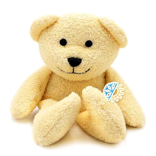 Thermal-Aid® (Honey The Yellow Bear) – Washable Heating Pad & Ice Pack – Plush Hot/Cold Pack with Natural Corn Filling – Reusable Comfort - size: Zoo Yellow Bear