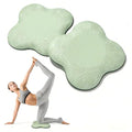 2PC Extra Thick Foam Yoga Knee Pads - Non-Slip Cushion for Knees & Elbows Ideal for Fitness Travel Meditation Kneeling Balance Floor Pilates - color: Green