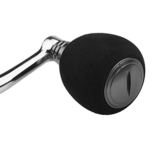 Tbest Fishing Spinning Reel Handle Metal Rocker Arm Reel Replacement Power Handle Grip - color: Silver, size: Medium