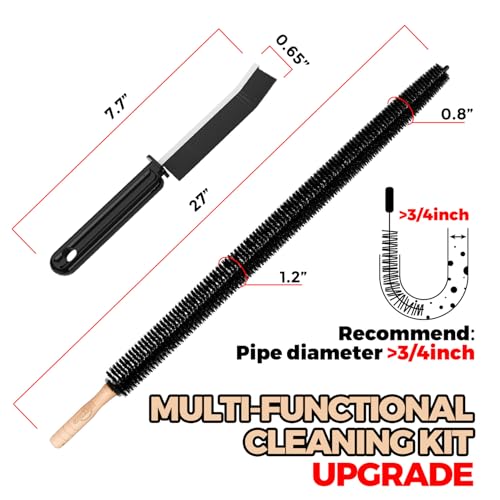 Holikme Dryer Vent Cleaner Kit - 4 Pack Flexible lint Trap Cleaner Tools | Deep Cleaning Tool for Fridge, Washer, Stove Gaps & Tight Spots – Crevice & Brush Set Boosts Efficiency, Reduces Fire Risk - size: Long 4Pack