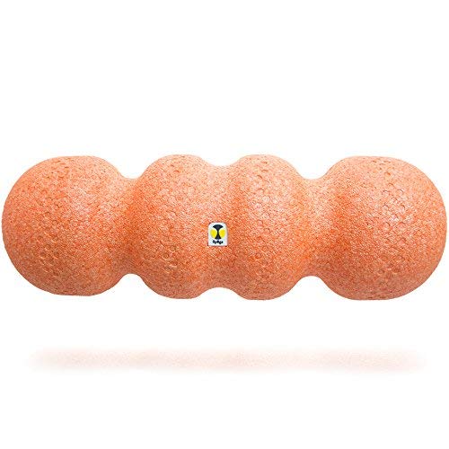 Rollga PRO - High Density Foam Roller for Exercise & Back Pain, 18 inches | Patented Grooves Protect Spine & Bone, Bumps Reach Deeper, Design Mimics Hands-On Massage, Increase Flexibility 22% - color: Orange