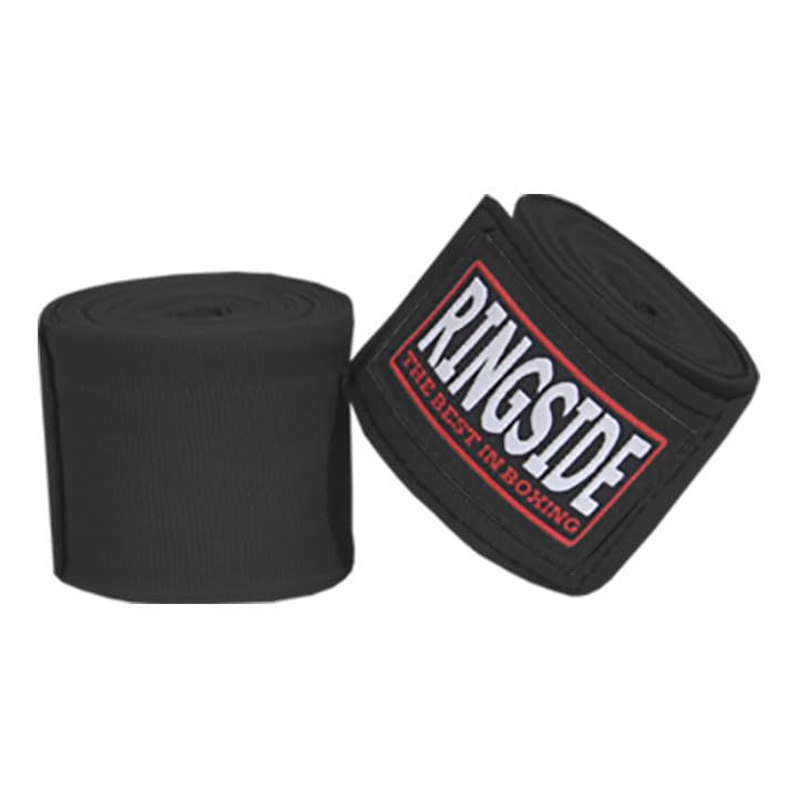 RingsideBoxing Handwraps - color: Black, size: 1 Pair