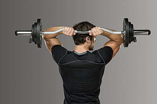 Marcy Hollow Curl Bar and Dumbbell Handle Set with Spring Collars - style: 2 inch Diameter