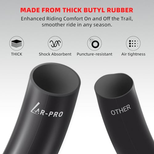 AR-PRO 3.50/4.10-18 Dirt Bike Inner Tubes with TR4 Straight Valve, Universal Heavy Duty 100/90-18" 100/100-18" 110/80-18" 110/90-18" Off-Road Motorcycle Tube and More (2-Pack) - size: 3.50/4.10-18"