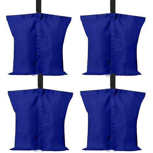ABCCANOPY Canopy Weights 150 LBS Tent Sand Bags,4-Pack Blue(No Sand) - color: Blue, size: 150 LBS