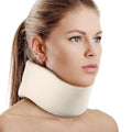 Soft Foam Neck Brace Universal Cervical Collar, Adjustable Neck Support Brace for Sleeping - Relieves Neck Pain and Spine Pressure, Neck Collar After Whiplash or Injury (2.5" Depth Collar, M) - size: Medium, style: White, 2.5" Depth