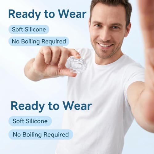 Mouth Guard for Sleep & Sports,No-Boil,3-in-1 | No-Boil 3-in-1 guard for night grinding & sports. Soft silicone,6 air vents, includes case.