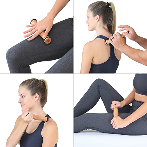 Body Back Wooden Foot Roller, Foot Massager for Plantar Fasciitis, Stress Relief, Relaxation - style: Single