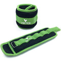 Ankle/Wrist Weights for Women, Men, Kids - Arm Leg Weights Set with Adjustable Strap - Running, Jogging, Gymnastic, Physical Therapy, Fitness - Choice of 1 lb 2 lbs 3 lbs 4 lbs 6 lbs 8 lbs 10 lbs - style: 2 lbs pair (1 lb each), Green
