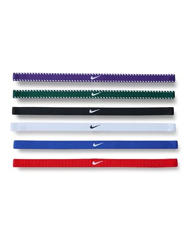 Nike Women's FLEX CLASSIC 6 PACK HEADBAND - color: Game royal/university red/white