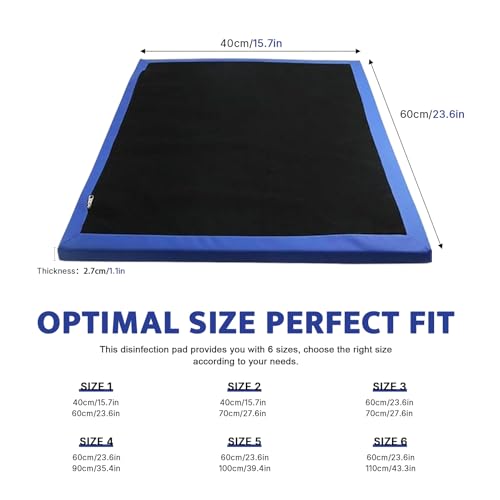 Shoe Soles Disinfecting Floor Mats - Sponge Entrance Mat, Shoe Sanitizer Mat for Hospital, Laboratory, Indoor/Outdoor Use (40x70cm) - size: 40x70cm