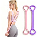 Exercise Band - Figure 8 Resistance Bands with Handles, Elastic Exercise Bands for Women