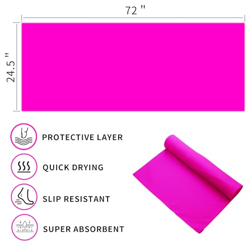 MIAOMIAO 2 Pack Non-Slip Hot Yoga Towel Set,Super Absorbent Microfiber in, 24.5" x 72" - Anti-Slip, Injury Free Design for Pilates, Yoga Mats, Exercise, and Fitness Gear Carbon Grey/Navy Blue - color: Z-carbon Grey/Navy Blue(2 Pack)