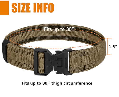 KRYDEX Tactical Leg Strap 1.5" Elastic Thigh Strap for Leg Drop Holster with Quick Release Buckle - color: CB