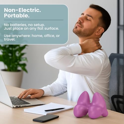 Trigger Point Neck Massager for Neck Pain Relief, Occipital Release Tool, 100% Silicone Design with Flexible Points to Relieve Deep Muscle Tension and Headaches