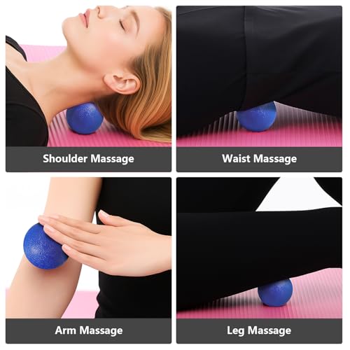 GOGO Massage Lacrosse Ball for Physical Therapy, Myofascial Release, Yoga Deep Tissue, Trigger Point, Muscle Soreness (Orange) - color: Orange