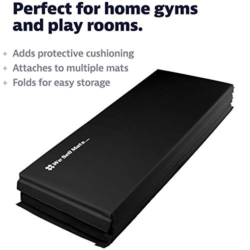 We Sell Mats 5 x 10 Foot Gymnastics Tumbling Mat - color: Black