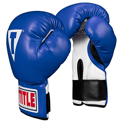 TITLE Boxing Classic Kid & Youth Boxing Gloves 2.0 - Youth & Kids Boxing Gloves, Boxing Equipment - color: Blue/White/Black