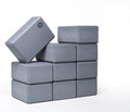 Bulk 4 in Foam Yoga Blocks, 10 Pack - color: Cool Gray