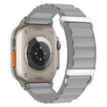 Alpine Loop Compatible with Apple Watch 3 Band 49mm 46mm 45mm 44mm 42mm 41mm 40mm 38mm Men Women, Nylon Sport Loop for Apple Watch Ultra 2/1 iWatch Series 11 10 9 8 7 6 5 4 3 2 1 SE - color: Gray