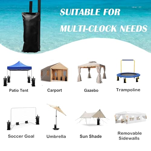 32 Pack (Upgrade) SANWAY Sand Bags for Canopy Weights(Unfilled)-Portable and Durable to Secure Tents, Canopies, and Umbrellas at Outdoor Events (Black, 896 LBS(No Handle)) - color: Black (32 Pack)