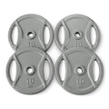 Amazon Basics 1-Inch Grip Weight Plates, Cast Iron, Strength Training, Home Gym - size: 10 lb, 4pc, 1"