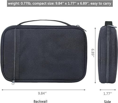 PACMAXI 36 Watch Bands Storage Case - Holds 36 Bands, Fits Most Sizes, Organizer for Watch Straps & Accessories - color: black