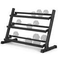 Mikolo Dumbbell Sets with Rack, Rubber Hex Dumbbells, Multiple Choices in 160/200/380/450/550LB, Hand Weights with Chrome Handle for Strength Training - style: RACK ONLY (Large / Max for 550lb)