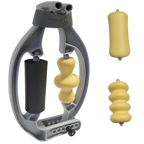 Tennis Elbow Relief & Pain Relief Forearm Roller with Three Replaceable Massage Rollers for Tissue and arm Massager(Comes with 3 Massage Rollers)