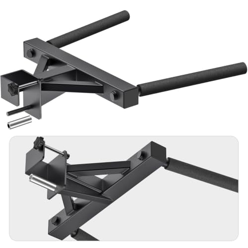 Dip Attachment for Power Cage with 5/8" or 1" Hole, Y-Shaped Dip Bar | Squat Rack Accessories with Non-Slip Foam Grips, Full Welded Steel, Power Rack Attachment for Home Gym Strength Training - color: D: Dip Bar Attachment(3x3 Rack, 5/8 & 1" hole)